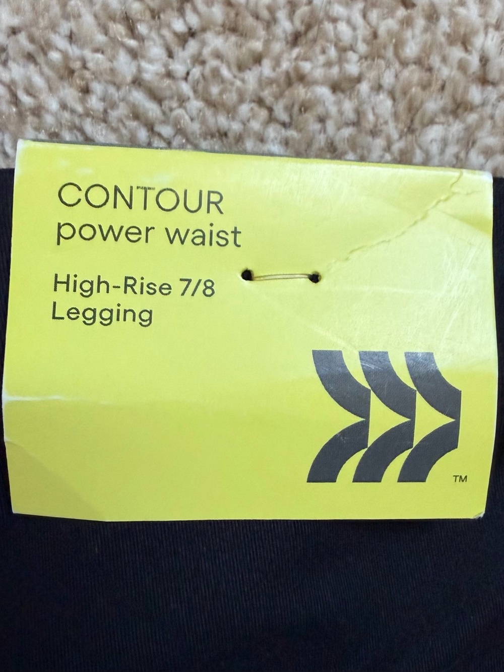 NEW All in Motion Contour Power High-Waisted Shimmer 7/8 Black Leggings Medium - Picture 9 of 9